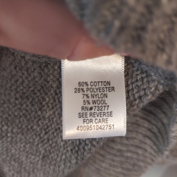 Wool Blend Shawl Collar Sweater - Picture 6 of 8